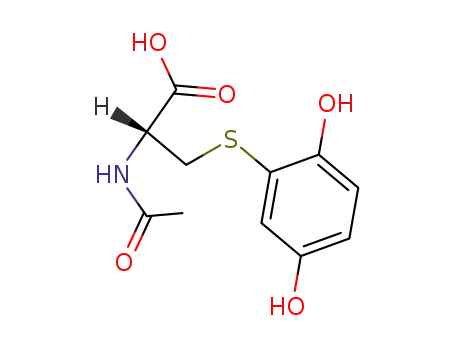 Molecular Structure of 39484-09-8 (N-acetyl-S-(2,5-dihydroxyphenyl)cysteine)