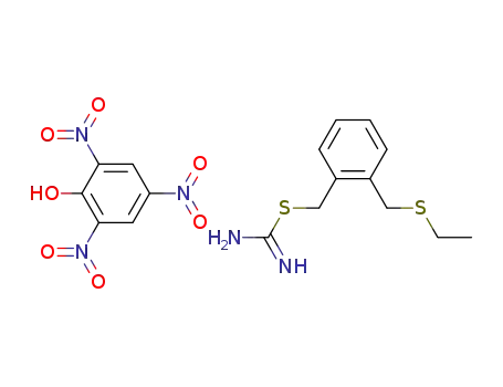 Carbamimidothioic acid, [2-[(ethylthio)methyl]phenyl]methyl ester,compd. with 2,4,6-trinitrophenol (1:1)