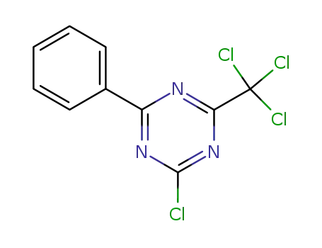 Molecular Structure of 13704-90-0 (2-chloro-4-phenyl-6-(trichloromethyl)-1,3,5-triazine)