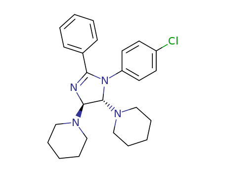 Piperidine,1,1'-[1-(4-chlorophenyl)-4,5-dihydro-2-phenyl-1H-imidazole-4,5-diyl]bis-,trans- (9CI) cas  72499-71-9