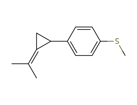 Molecular Structure of 72138-43-3 (2-(p-Thiomethoxyphenyl)isopropylidenecyclopropane)