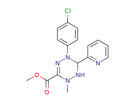 5-(4-Chloro-phenyl)-2-methyl-6-pyridin-2-yl-1,2,5,6-tetrahydro-[1,2,4,5]tetrazine-3-carboxylic acid methyl ester