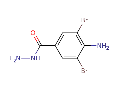 Molecular Structure of 96569-38-9 (4-AMINO-3,5-DIBROMOBENZENE-1-CARBOHYDRAZIDE)