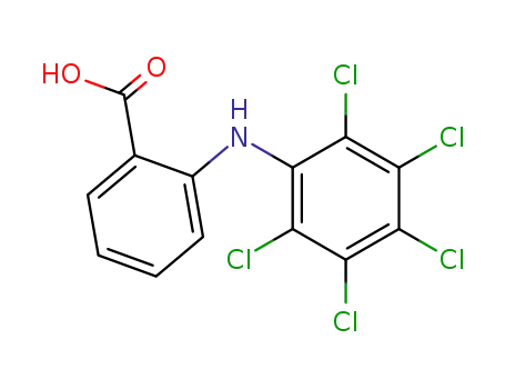 Benzoic  acid,  2-[(pentachlorophenyl)amino]-  (9CI)