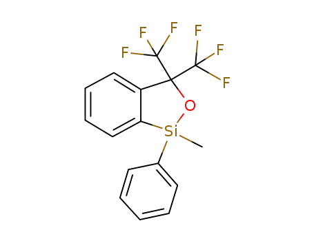 Molecular Structure of 79209-09-9 (2,1-Benzoxasilole,
1,3-dihydro-1-methyl-1-phenyl-3,3-bis(trifluoromethyl)-)