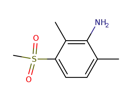 Molecular Structure of 10311-40-7 (2,6-DIMETHYL-3-(METHYLSULFONYL)ANILINE)
