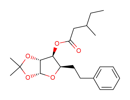 3-Methyl-pentanoic acid (3aR,5R,6S,6aR)-2,2-dimethyl-5-phenethyl-tetrahydro-furo[2,3-d][1,3]dioxol-6-yl ester