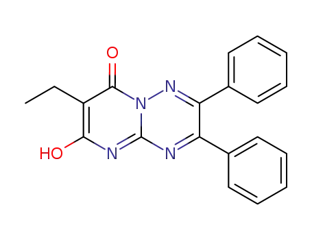 7-Ethyl-6-hydroxy-2,3-diphenyl-pyrimido[1,2-b][1,2,4]triazin-8-one