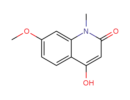 Molecular Structure of 74798-86-0 (2(1H)-Quinolinone, 4-hydroxy-7-methoxy-1-methyl-)