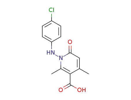 3-Pyridinecarboxylic acid,
1-[(4-chlorophenyl)amino]-1,6-dihydro-2,4-dimethyl-6-oxo-