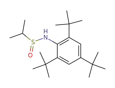 Molecular Structure of 73959-96-3 (N-(2,4,6-tri-t-butylphenyl)-1-methylethanesulfinamide)
