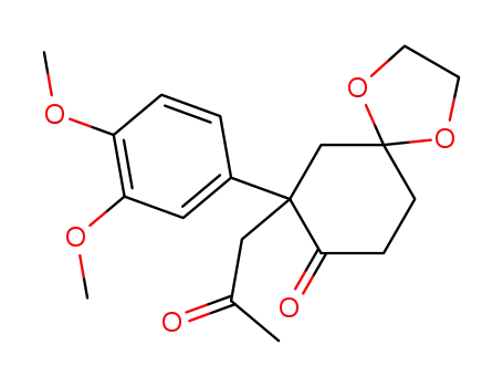 1,4-Dioxaspiro[4.5]decan-8-one,
7-(3,4-dimethoxyphenyl)-7-(2-oxopropyl)-