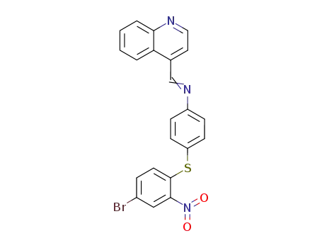[4-(4-Bromo-2-nitro-phenylsulfanyl)-phenyl]-[1-quinolin-4-yl-meth-(Z)-ylidene]-amine