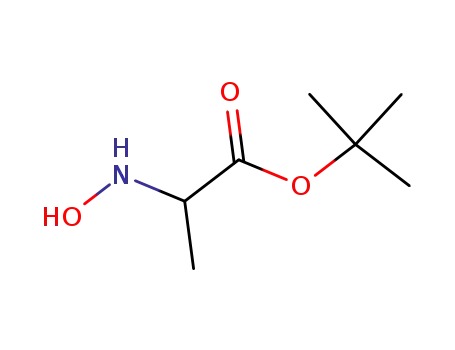 Molecular Structure of 21653-09-8 (Alanine, N-hydroxy-, 1,1-dimethylethyl ester (9CI))