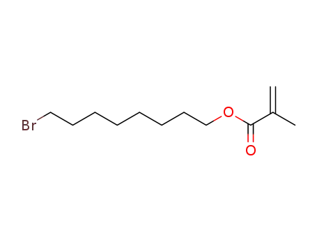 Molecular Structure of 128055-30-1 (2-Propenoic acid, 2-methyl-, 8-bromooctyl ester)