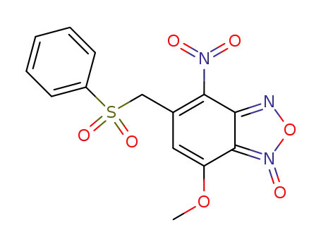5-Benzenesulfonylmethyl-7-methoxy-4-nitro-benzo[1,2,5]oxadiazole 1-oxide