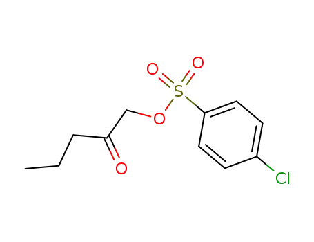 Molecular Structure of 80520-45-2 (4-Chloro-benzenesulfonic acid 2-oxo-pentyl ester)