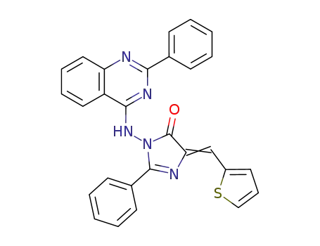 2-Phenyl-3-(2-phenyl-quinazolin-4-ylamino)-5-[1-thiophen-2-yl-meth-(Z)-ylidene]-3,5-dihydro-imidazol-4-one