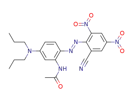 N-[2-(2-Cyano-4,6-dinitro-phenylazo)-5-dipropylamino-phenyl]-acetamide