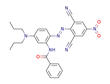 N-[2-(2,6-Dicyano-4-nitro-phenylazo)-5-dipropylamino-phenyl]-benzamide