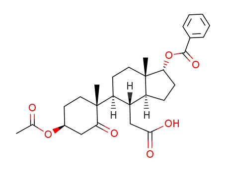 3β-acetoxy-17α-benzoyloxy-5-oxo-5,6-secoandrostan-6β-oic acid