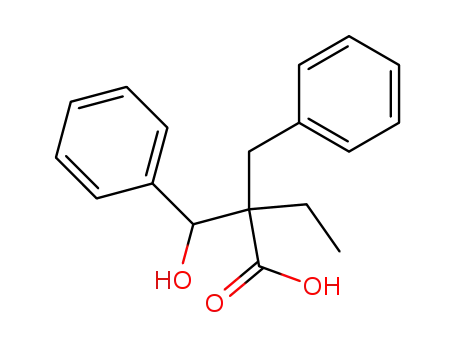 Molecular Structure of 343232-12-2 (2-Benzyl-2-(α-hydroxybenzyl)buttersaeure)