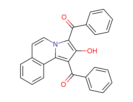 Molecular Structure of 90069-60-6 (Methanone, (2-hydroxypyrrolo[2,1-a]isoquinoline-1,3-diyl)bis[phenyl-)