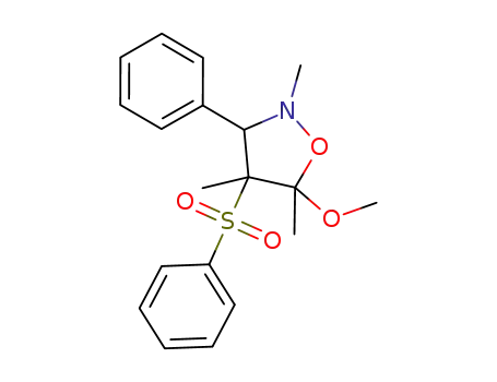 5-methoxy-2,4,5-trimethyl-3-phenyl-4-phenylsulphonylisoxazolidine