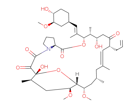 Molecular Structure of 104987-10-2 (5,19-dihydroxy-3-[(E)-2-(4-hydroxy-3-methoxycyclohexyl)-1-methylethenyl]-14,16-dimethoxy-4,10,12,18-tetramethyl-8-prop-2-en-1-yl-5,6,8,11,12,13,14,15,16,17,18,19,23,24,25,25a-hexadecahydro-1H,3H-15,19-epoxypyrrolo[2,1-c][1,4]oxazacyclotricosine-1,7,20,21()