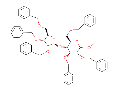 methyl 2,3,6-tri-O-benzyl-4-O-(2,3,5-tri-O-benzyl-β-D-ribofuranosyl)-α-D-glucopyranoside