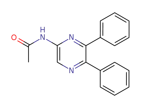 Molecular Structure of 74152-20-8 (N-(5,6-Diphenyl-pyrazin-2-yl)-acetamide)