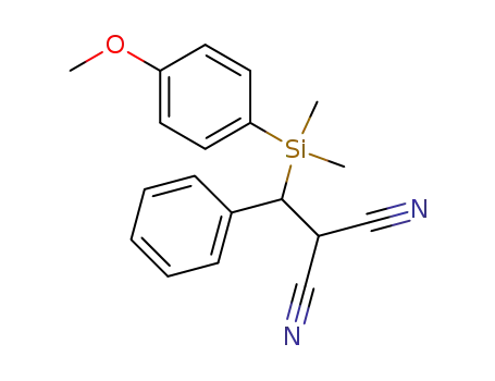 2-{[(4-Methoxy-phenyl)-dimethyl-silanyl]-phenyl-methyl}-malononitrile