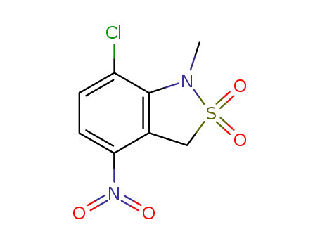 7-chloro-1-methyl-4-nitro-2,1-benzisothiazoline 2,2-dioxide