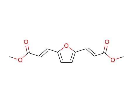 Molecular Structure of 72643-70-0 (2-Propenoic acid, 3,3'-(2,5-furandiyl)bis-, dimethyl ester, (2E,2'E)-)