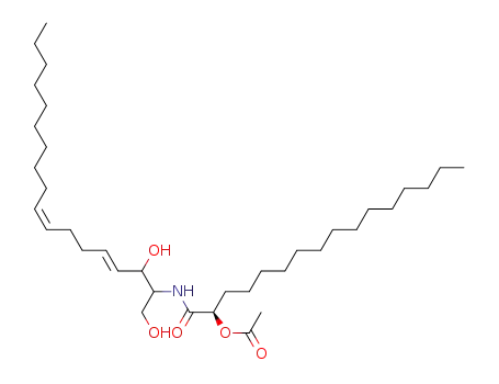 Acetic acid (R)-1-((3E,7Z)-2-hydroxy-1-hydroxymethyl-heptadeca-3,7-dienylcarbamoyl)-pentadecyl ester
