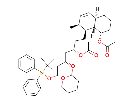 (1S,2S,4aR,8S,8aS)-8-acetoxy-1-<(3'S,5'R)-3'-acetoxy-7'-(tert-butyldiphenylsiloxy)-5'-(tetrahydropyran-2-yloxy)heptyl>-2-methyl-1,2,4a,5,6,7,8,8a-octahydronaphthalene