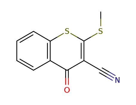 2-(Methylsulfanyl)-4-oxo-4H-1-benzothiopyran-3-carbonitrile