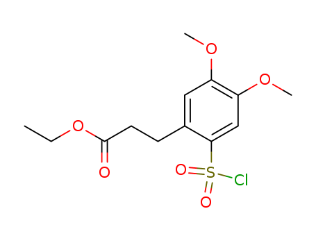 2-carboethoxyethyl-4,5-dimethoxybenzene sulfochloride