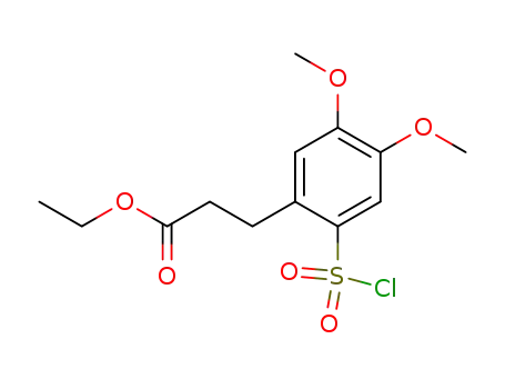 Molecular Structure of 62032-88-6 (2-carboethoxyethyl-4,5-dimethoxybenzene sulfochloride)