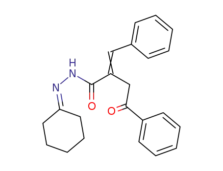 4-Oxo-4-phenyl-2-[1-phenyl-meth-(Z)-ylidene]-butyric acid cyclohexylidene-hydrazide