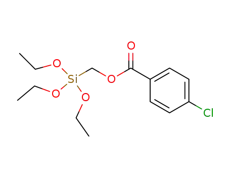 Benzoic acid, 4-chloro-, (triethoxysilyl)methyl ester