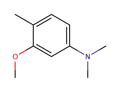 Molecular Structure of 56140-36-4 (3-Methoxy-4-methyl-N,N-dimethylanilin)