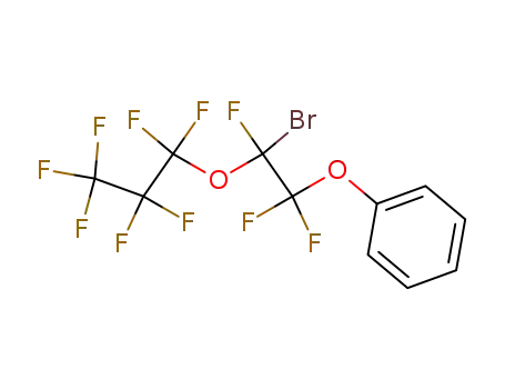 Molecular Structure of 95472-47-2 (Benzene, [2-bromo-1,1,2-trifluoro-2-(heptafluoropropoxy)ethoxy]-)