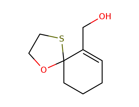 Molecular Structure of 403694-39-3 (1-Oxa-4-thiaspiro[4.5]dec-6-ene-6-methanol)