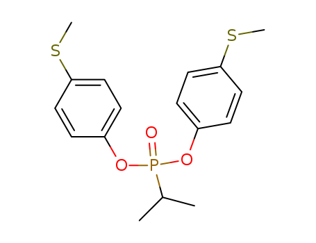 Phosphonic acid, (1-methylethyl)-, bis[4-(methylthio)phenyl] ester (9CI)