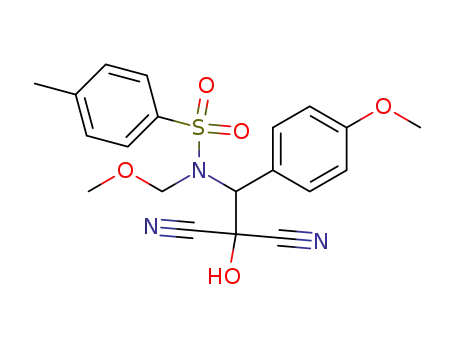N-[2,2-Dicyano-2-hydroxy-1-(4-methoxy-phenyl)-ethyl]-N-methoxymethyl-4-methyl-benzenesulfonamide