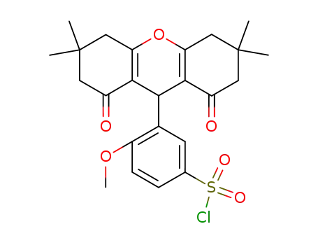 4-Methoxy-3-(3,3,6,6-tetramethyl-1,8-dioxo-2,3,4,5,6,7,8,9-octahydro-1H-xanthen-9-yl)-benzenesulfonyl chloride