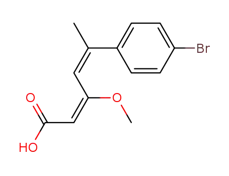 2,4-Hexadienoic acid, 5-(4-bromophenyl)-3-methoxy-, (E,Z)-