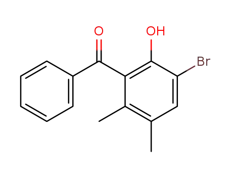 Molecular Structure of 143815-11-6 (Methanone, (3-bromo-2-hydroxy-5,6-dimethylphenyl)phenyl-)