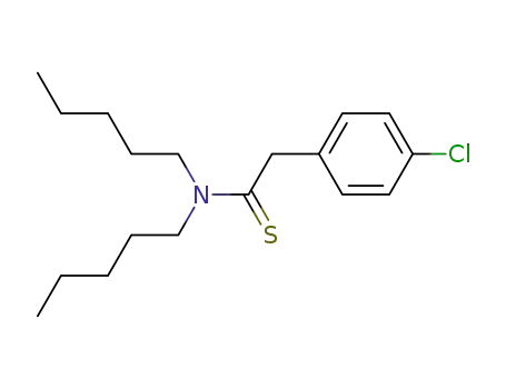 Molecular Structure of 114246-10-5 (p-chlorophenylacetic acid N,N-dipenthylthioamide)